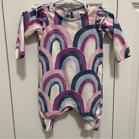 TEA Collection distressed rainbow one piece romper - Picture 2 of 4